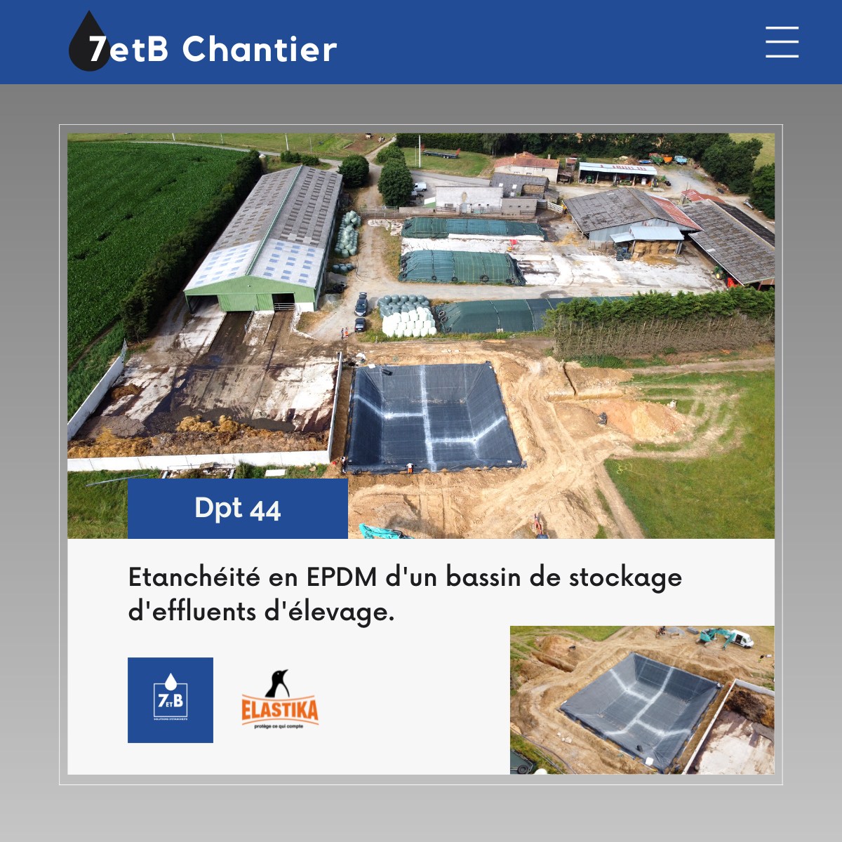 bassins stockage d'effluent epdm elastika - 7etb