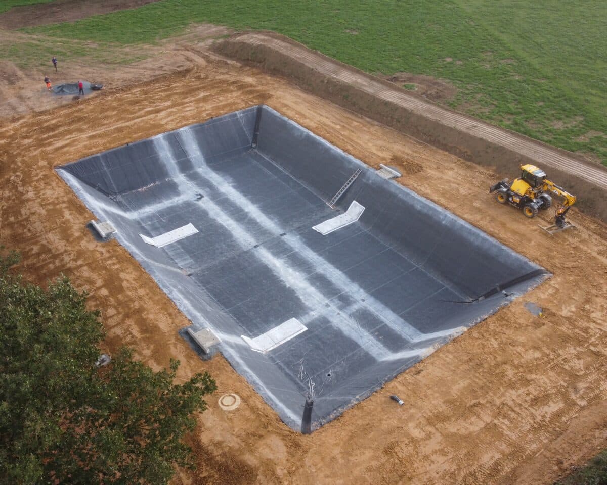 réalisation étanchéité bassin agricole