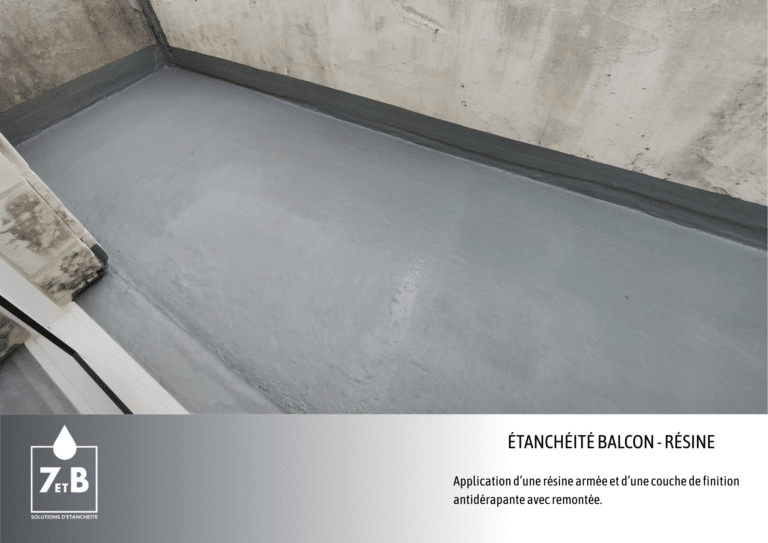 étanchéité liquide balcon résine
