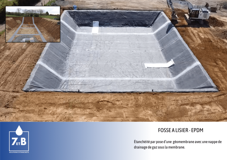 Fosse à lisier agricole