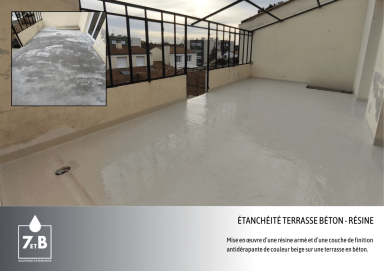 Réalisations Bâtiment et Toiture étanchéité terrasse béton