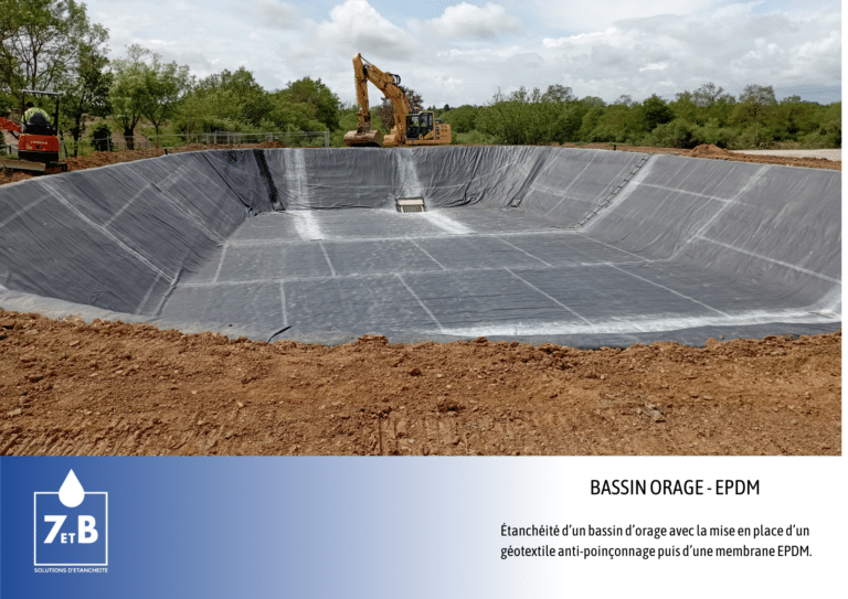 Réalisation agricole bassin de rétention